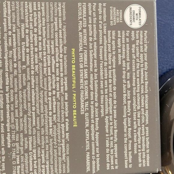 FIVE 5 Juice Beauty Phyto-Pigments Youth Cream Compact Foundation Golden Tan - Picture 3 of 13